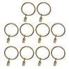 10Pcs Sturdy Metal Curtain Clip Rings Easy To Use Smooth Pull Space-Saving Load-bearing Curtain Rings