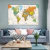 Decorative Hanging Picture Wall Poster World Map Classic Vintage Painting Home Decor for Teaching Living Room,Study