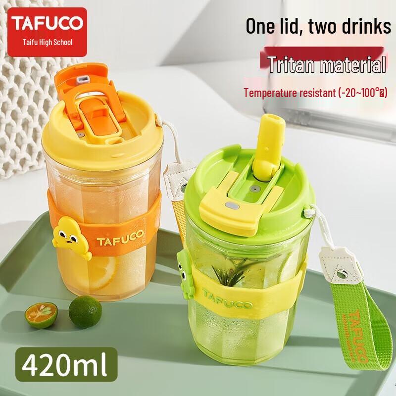 

TAFUCO Cartoon Portable Dual-Drink Water Bottle