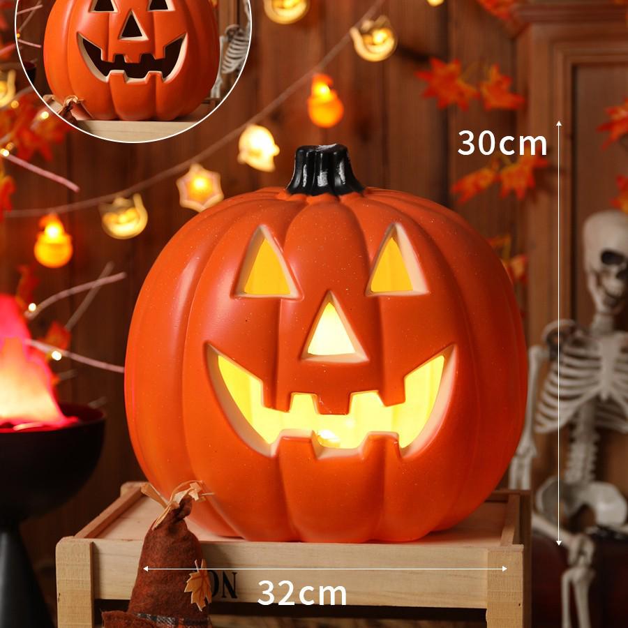Luminous Large Halloween Pumpkin Lantern: Outdoor Decoration & Shopping Mall Display Props