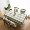 Gestreifte Tischdecke, modernes Zuhause, Hochzeit, Party, Dekoration, Tischdecke, Polyester, Quaste, rechteckige Tischdecke