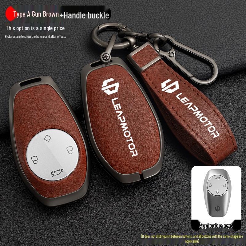 Leapmotor T03/S01/C01 Key Case: 2021 High-End Metal Protective Shell