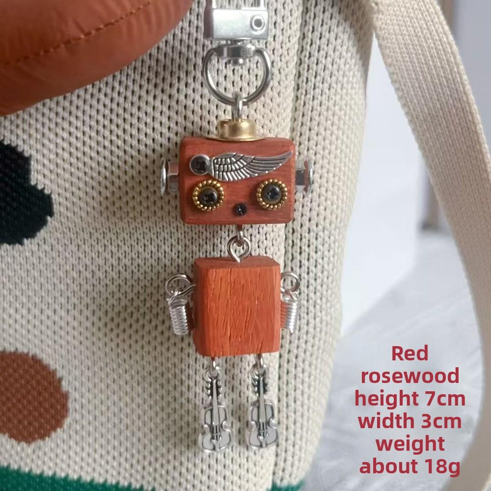 Handmade DIY Punk Bag Pendant Robot Mobile Phone Chain Keychain Tide Play Pendant Pendant Night