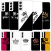 Lovers King Queen Cover Phone Case For Samsung Galaxy S26 S25 Edge S24 Ultra S23 S22 Plus S21 S20 FE Soft Fundas Shell Galaxy S2