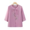Grandma's New Chinese Style 3/4 Sleeve Summer Blouse