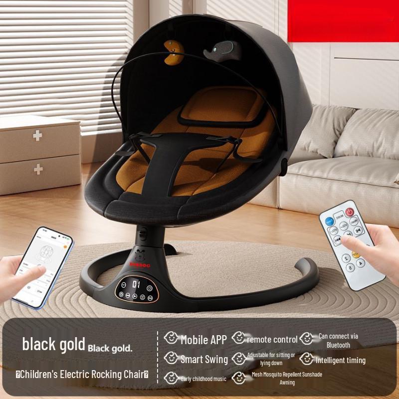 Bobodou Baby Electric Rocking Chair - Newborn Soothing Sleeper & Cradle Rocker