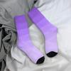 Ombre Polygonal Socks Autumn Gradient Purple Stockings Vintage Couple Medium Soft Socks Custom Outdoor Sports Anti-Slip Socks