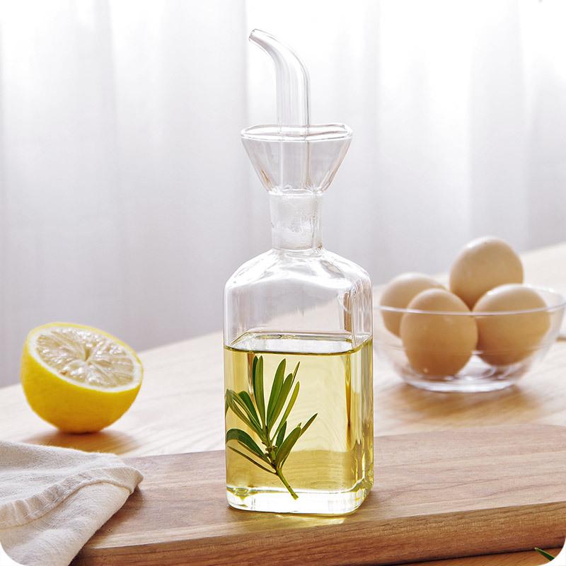 High Borosilicate Glass Oil Pot Household Leak-proof Oil & Vinegar Pots Kitchen Soy Sauce Pot Oil Tank Seasoning Oil Bottle