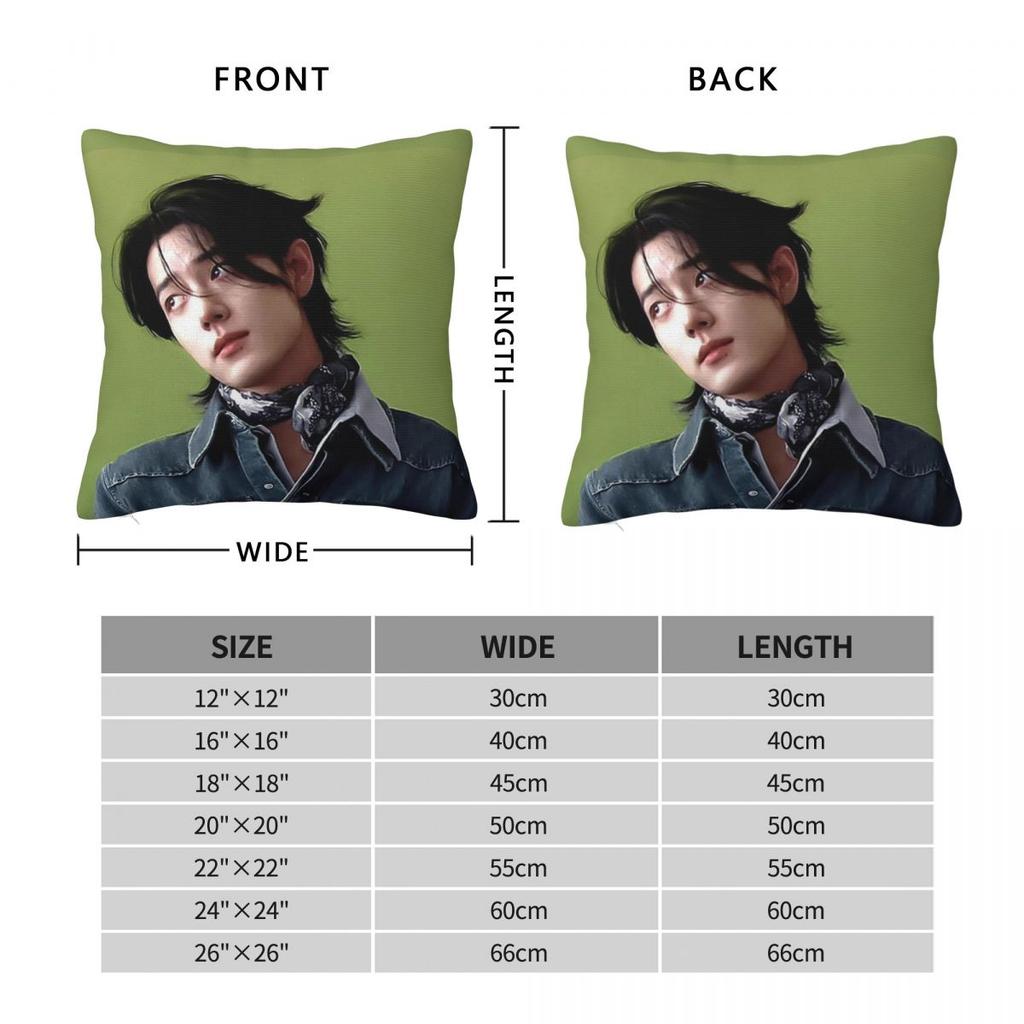 Xiao Zhan Square Pillowcase Pillow Cover Cushion Zip Decorative Comfort Throw Pillow for Home Sofa