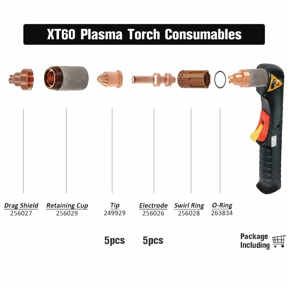 Nozzle 249929 Plasma Torch Kit 60A Cutting Torch Fast Precise Cutting High-temperature Resistance Industrial Metal Cutting