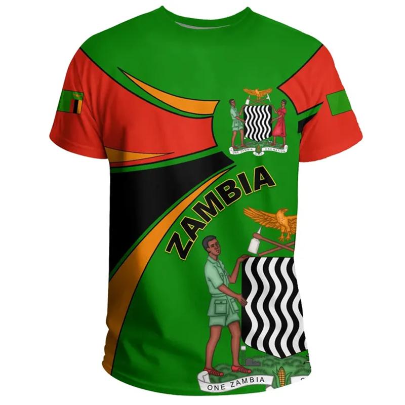 MensT-shirt Tops National Emblem Printed Tee Shirts For Men Clothing Tees Country Sportswear