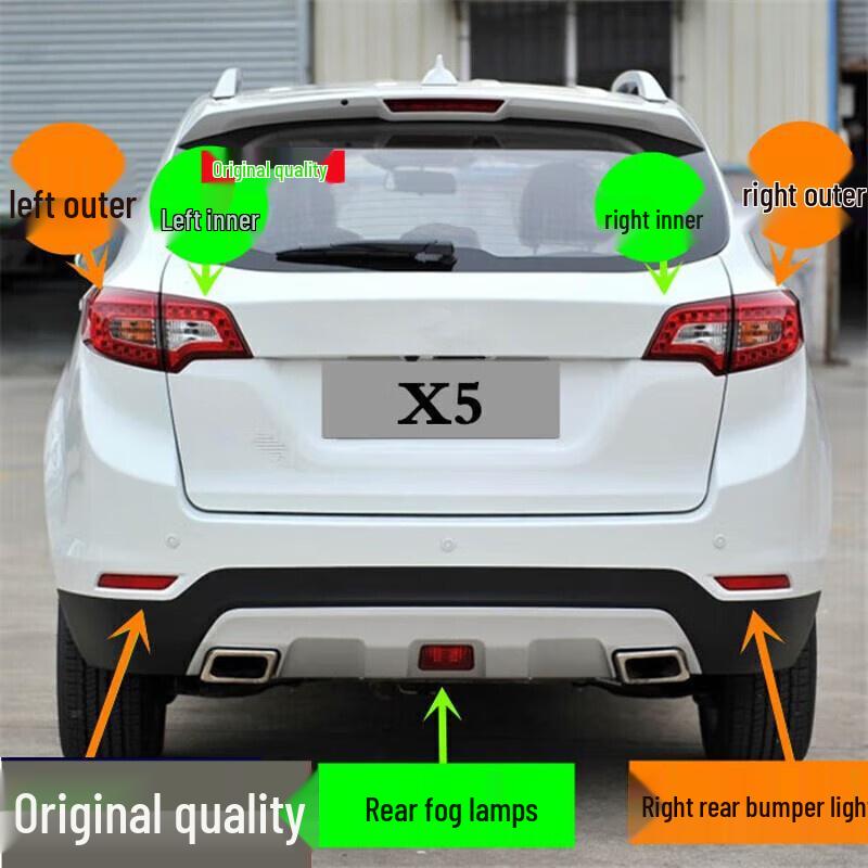 

Suitable for Landwind X5 (2013-2018) Taillight Assembly - Rear Brake Light, Rear Fog Light, and Rear Headlight. Rear Bumper Light, Regular Quality, Right Side