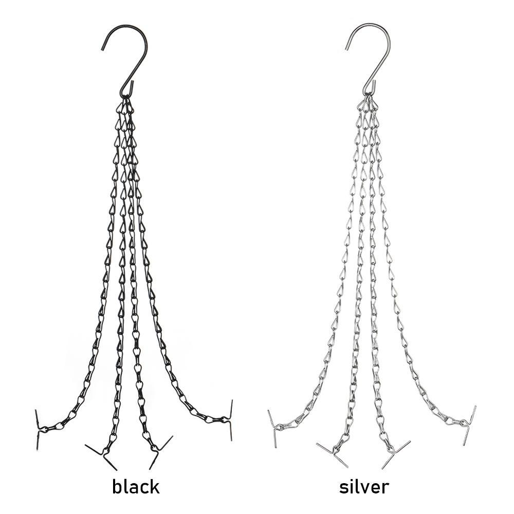 Hanging Basket Chain Flower Pot Hanging Chain Replacement Plant Hangers Flower Pot Bird Feeders Hanging Basket Chain Hang Hooks