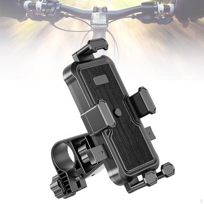 Uchwyt na telefon motocyklowy, uchwyt na rower, zacisk pięcioszczękowy do telefonów o przekątnej od 4,7 cala do 7,2 cala, rower