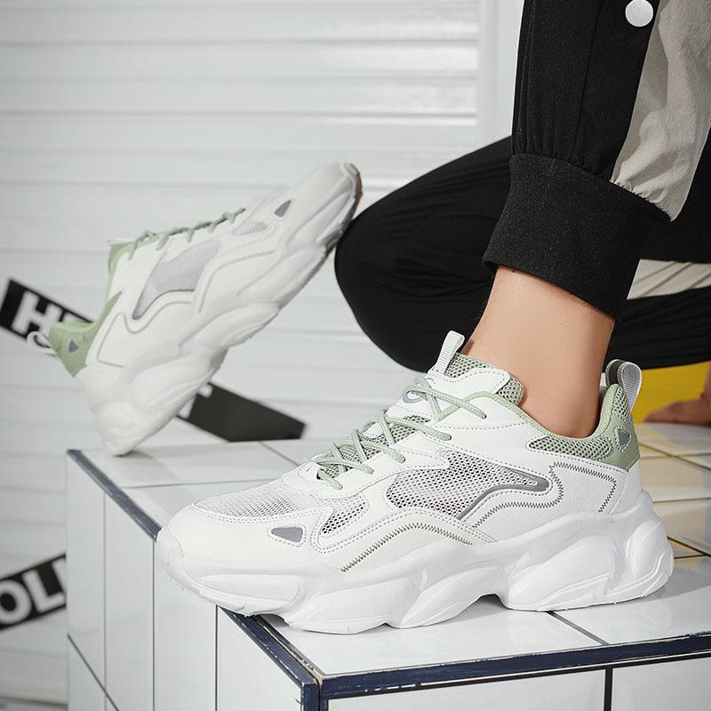 

Summer thin men s shoes hollow breathable sports men s shoes mesh casual shoes versatile one-pedal lazy shoes dad shoes 45