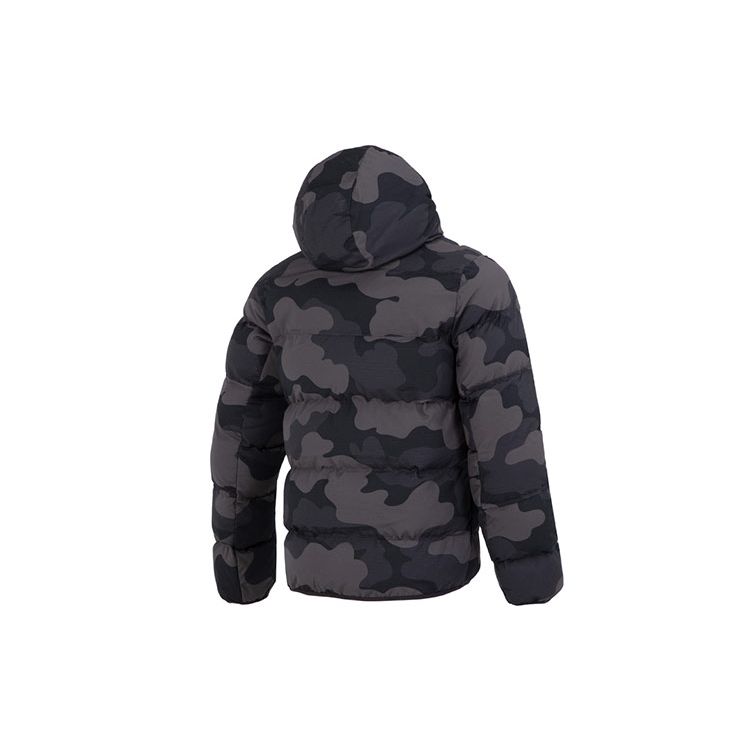 Nike M Nk Tf Wr Pl-Fld Jakke Camo Sport Fritid Hette Varm Kamuflasje Bomullsjakke Herrejakker Svart DQ4936-254
