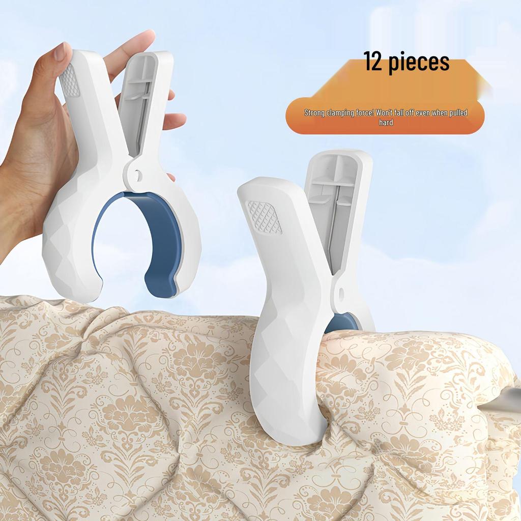 Windproof Large Plastic Quilt Clips: Strong Clothes Pegs for Drying Sheets
