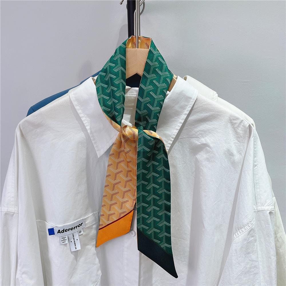 Spring New Women'S Y-Shaped Headband, Small Scarf, Small Scarf, Wrapped Bag Handle, Ribbon