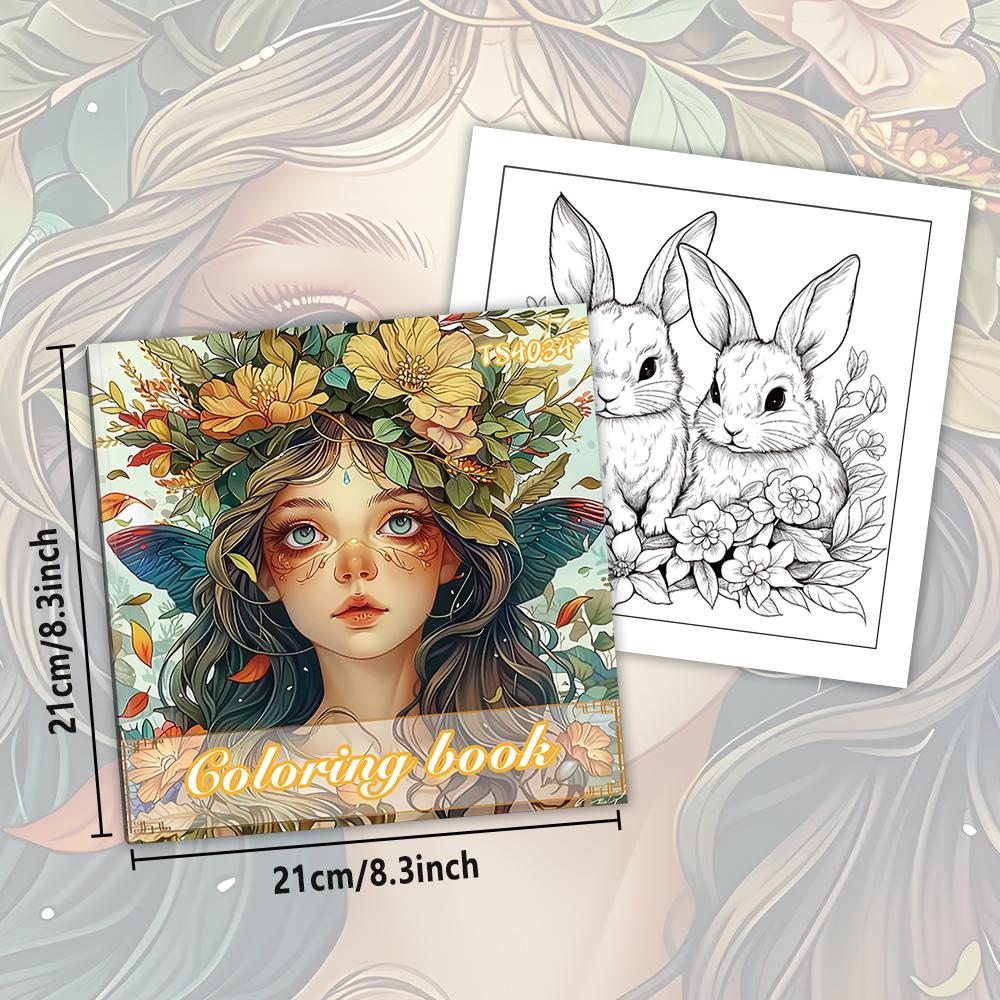 Stress Relief Colouring Book 30 Sheets, Teen Colouring Book 8.3x 8.3in100gsm Thick Paper, School Season and Other Holiday Gifts