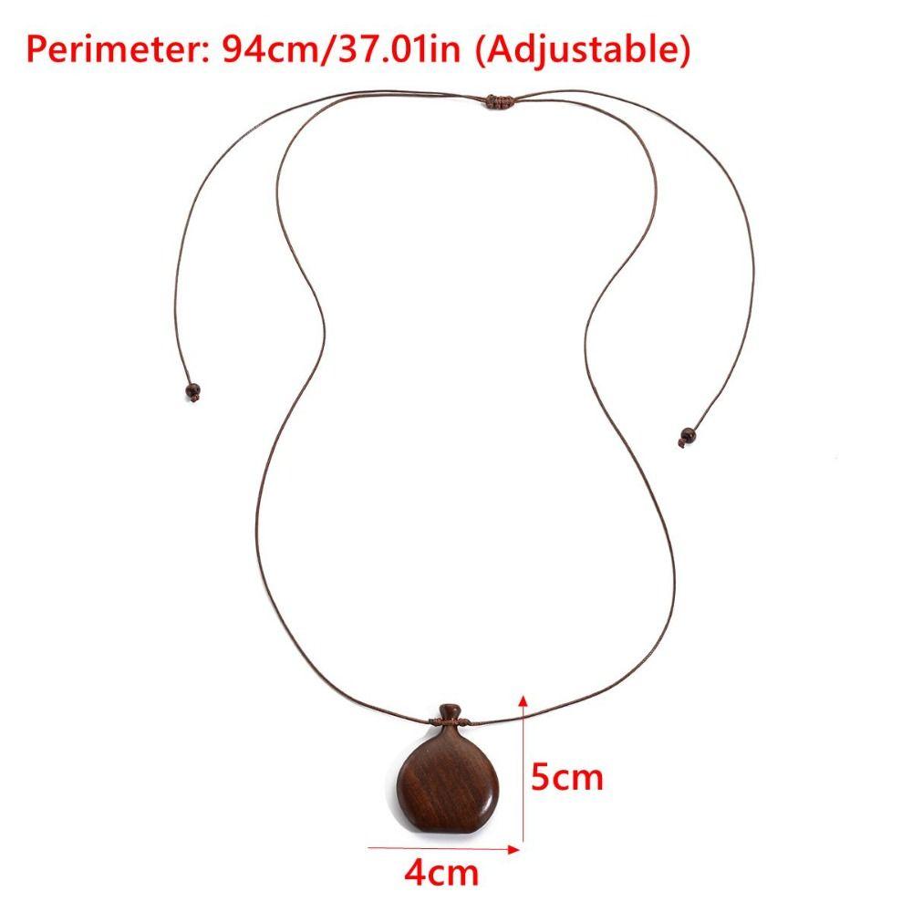 Collier Chaîne Pull Couleur Noire Accessoires Bijoux en Bois Nouveau Collier Flacon Saint-Valentin