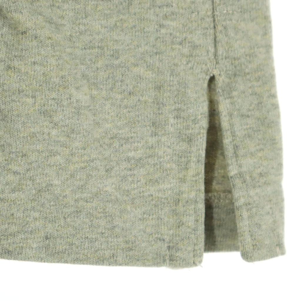 Polo by Ralph Lauren cotton Wappen Long sleeve Hooded Lager shirt M gray Men's Used