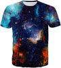 T-shirt Estiva da Uomo in Poliestere 3D Asciugatura Rapida Traspirante Manica Corta T-shirt Casual Colore Tie Dye T-shirt Estiva