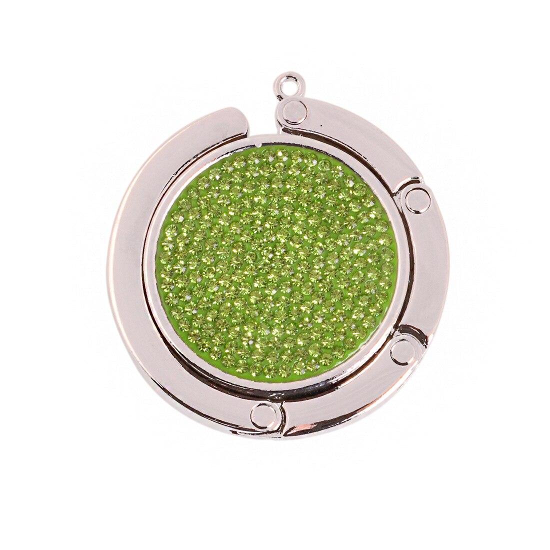 

1Pc Portable Fashion Folding Crystal Alloy Purse Handbag Bag Hanger Hook Holder Table Hook Unique Bag Parts Accessories