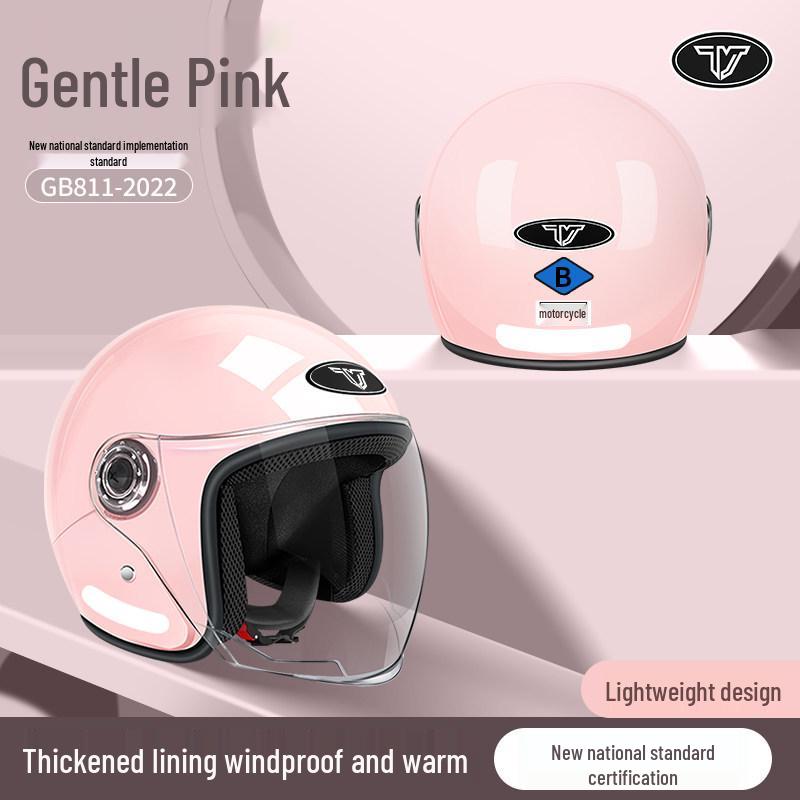 3C Certified All-Season Half Helmet for Electric Scooters, Unisex, Autumn/Winter Warmth, Safety Helmet