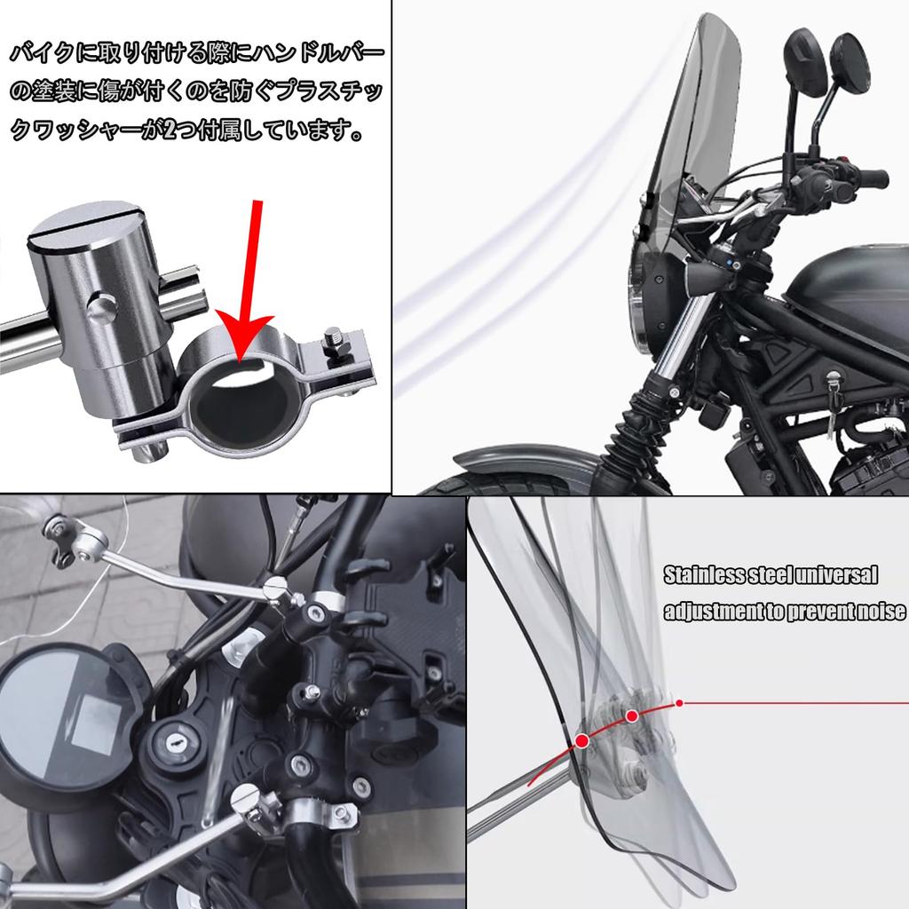 HUANGCJCJ For W800 ABS W800SE W800 Cafe 2025 Motorcycle Windshield Air Fairing, Front Wind