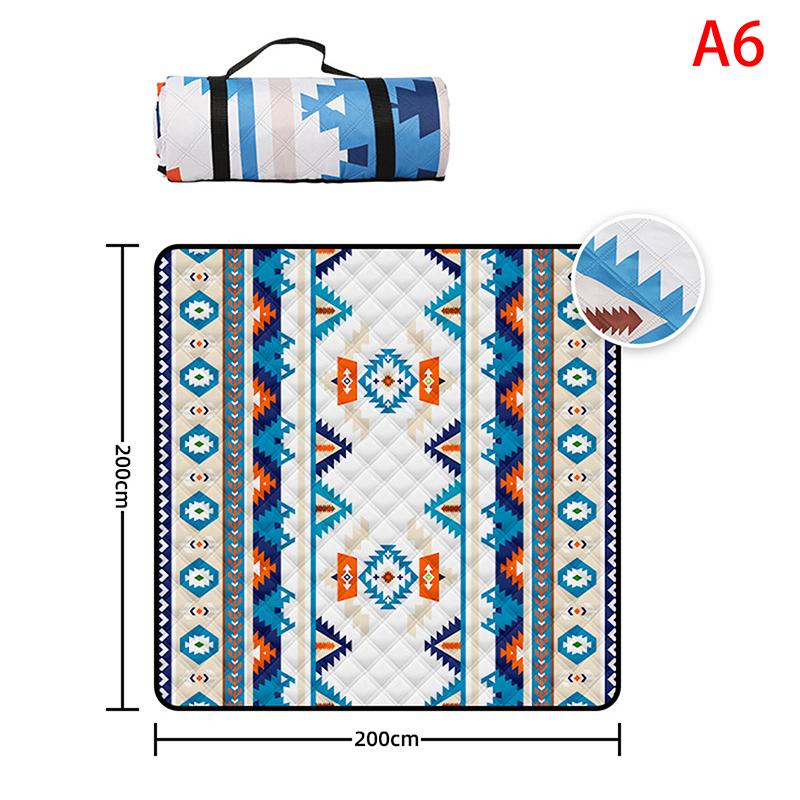 

Waterproof Picnic Blanket, 200x200CM Large Beach Blanket Outdoor Picnic Mat, Beach Mat With Carrying Handle For Camping, Beach