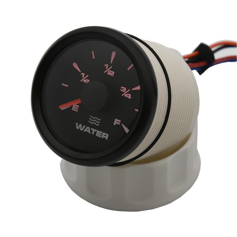 Hot Sale 52mm R Ohm Water Level Gauge 200 250 300 350 450mm Water Level Sensors 0-190ohm for Car Boat Yacht 8 Colors Backlight
