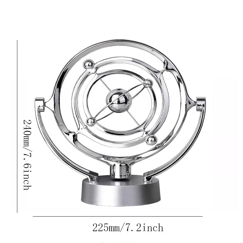 Electronic Perpetual Motion Desk Toy Home Decoration, Earth Perpetual Motion Desktop Model Rotating Magnetic Wobbler Astrometer