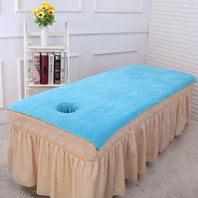 Beauty Salon Special Foot Bath Massage Disposable with Hole Bed Towel Thickened Beauty Bed Bath Towel Sheet
