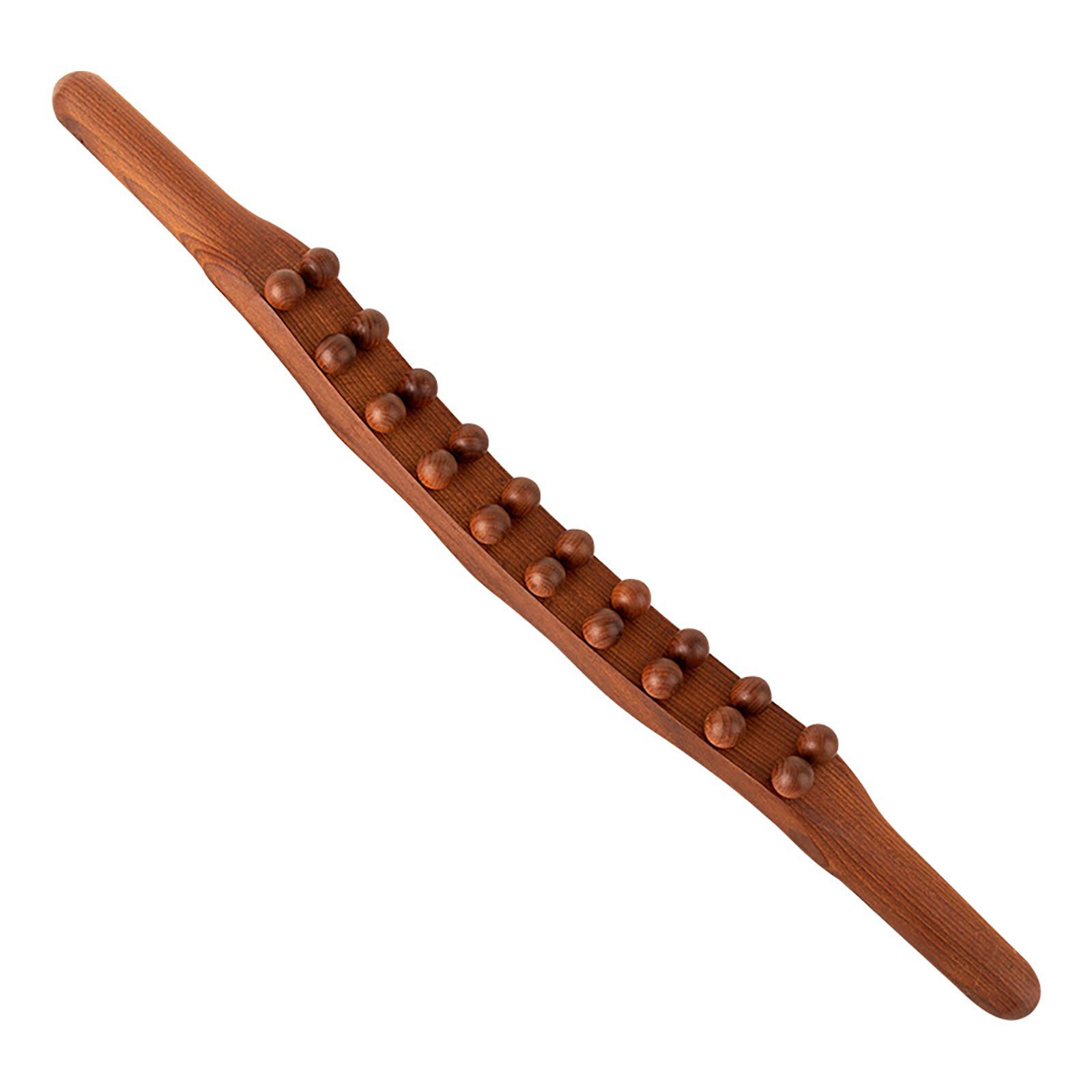 

Двойная волна карбонизированная палочка для сухожилий с 20 шариками, универсальная скребковая палочка для массажа всего тела One Size коричневый