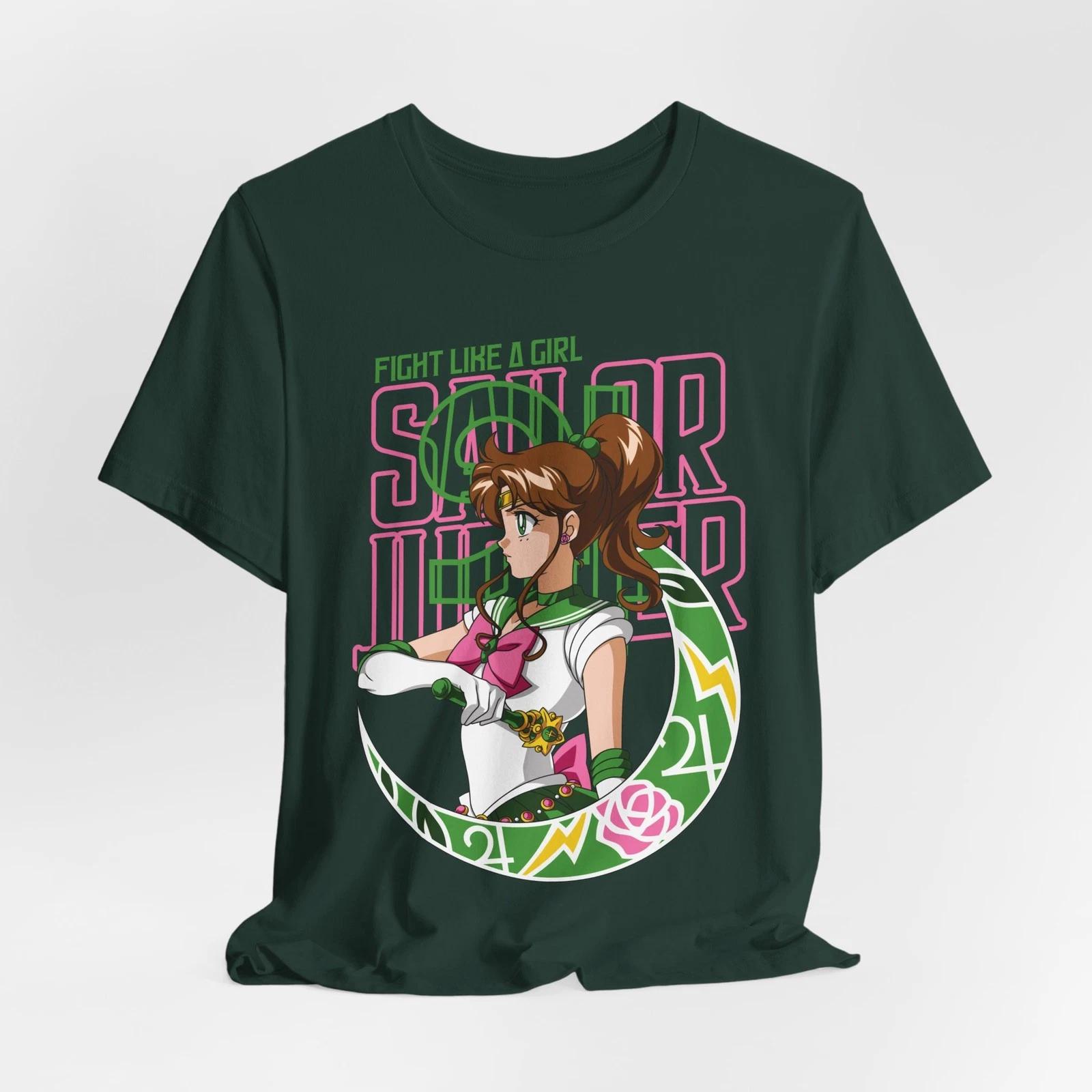 Sailor Jupiter illustration T-Shirt | Fight Like a Girl graphic tee L