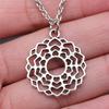 Celtic Symbols Hexagrams Mystical Amulet Pendant Antique Bronze Metal Daughter Collar Necklace Handmade