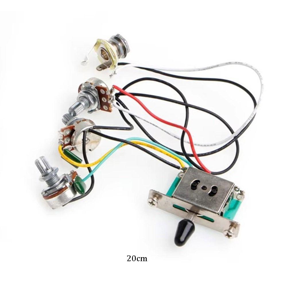 Volume Tone Control Wiring Harness Guitar 5-Way Switch DIY Musical Instruments Accessories Guitar Wiring Harness Pickup