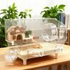 Easy Clean Transparent Double Layer Hamster Cage Large Luxury Villa Exercise Wheel Tank Habitat Spacious House For Small Rodents