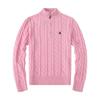 ZYLLO Classic High Zip Knitted Sweater Youth Trend Long Sleeve for Autumn Daily Wear