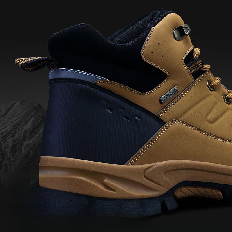 New Winter Men's Boots Fur Warm Snow Boots Men Winter Boots Work Shoes Men waterproof Ankle Boots Outdoor Men's Sneakers Footwear