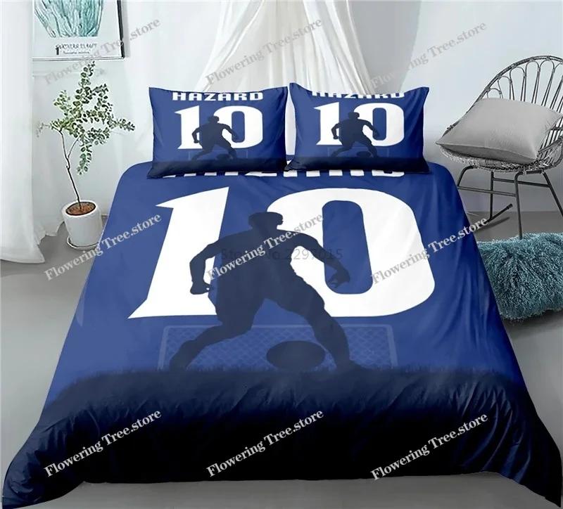 Famous Football Player 3d Bedding Set Football Printed Duvet Cover Set with Pillowcase EuropeAustraliaUSA Twin Queen King Size