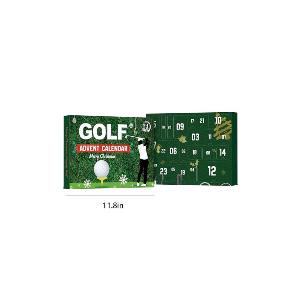 24 Days Christmas Golf Advent Calendar Creative 3D Golf Theme Pendants Susprised Xmas Birthday Anniversay Gift