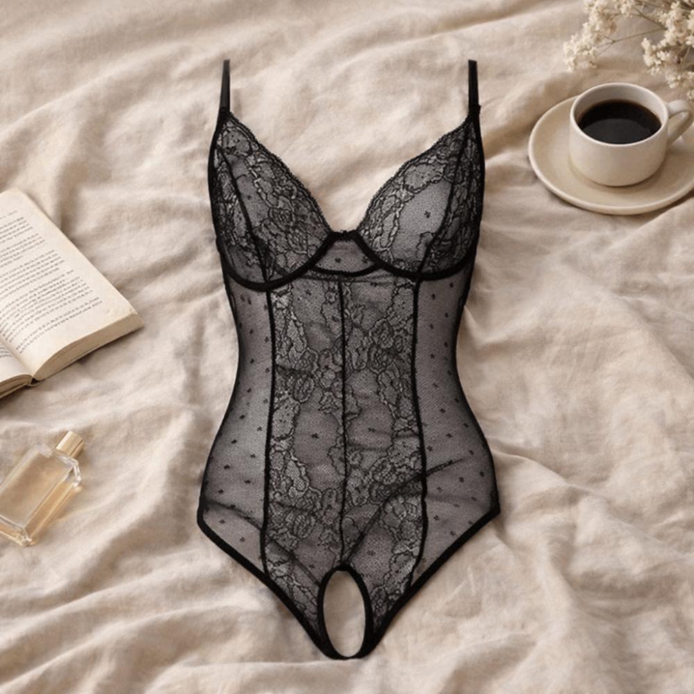 Lace Design Women  Lace Bodysuit Thin Strap Lace Lingerie Sweet Sleepwear  Elegant Occasions