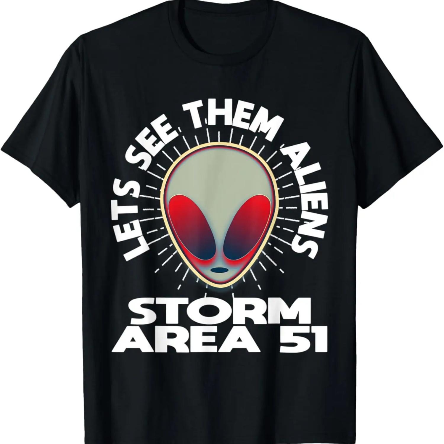 Storm Area 51 Event Shirt Lets See Them Aliens T-Shirt S