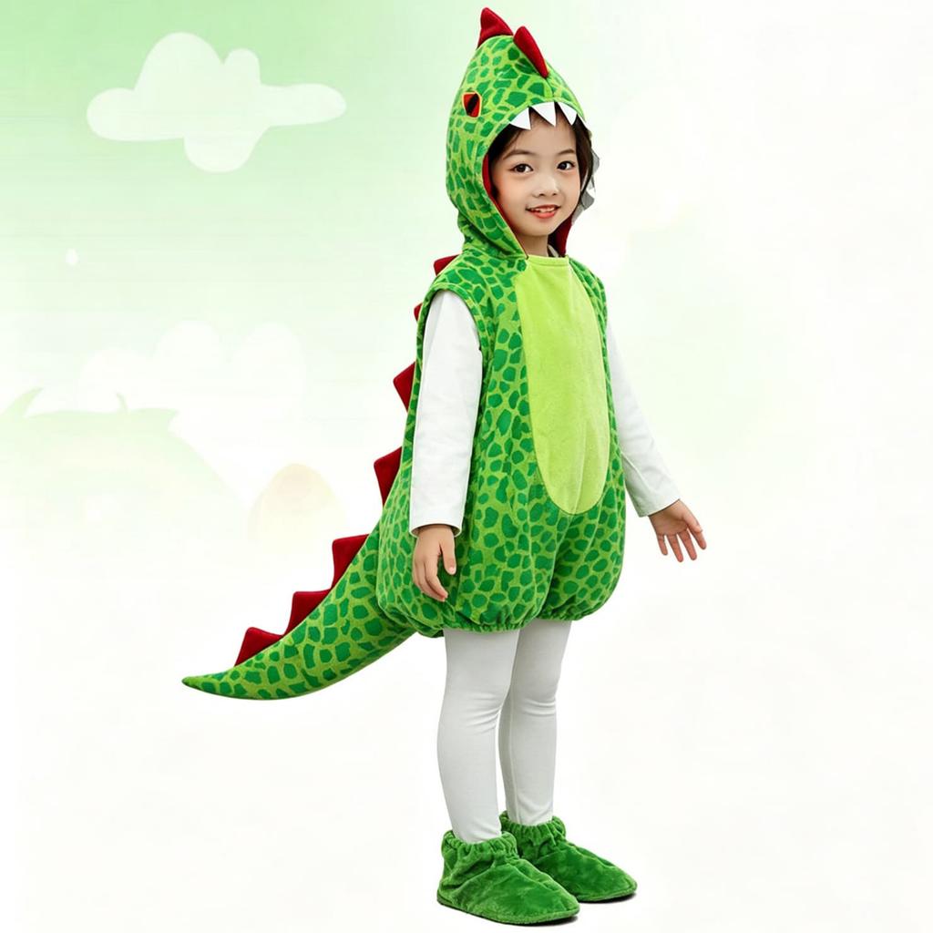 Children's Dinosaur Halloween Costume Jumpsuit for Kids