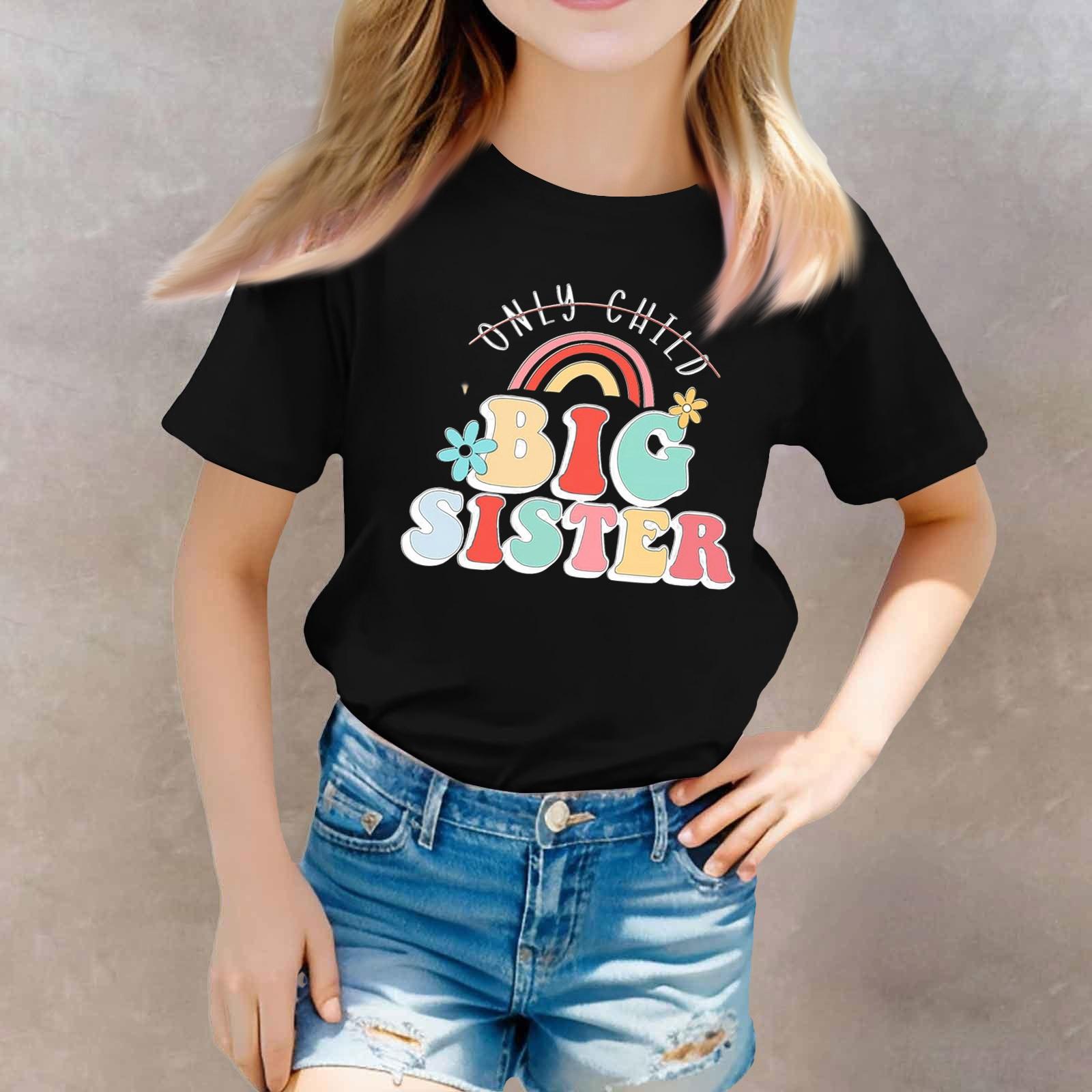 

Футболки для малышей, девочек и мальчиков, детские футболки с короткими рукавами и принтом для мальчиков и девочек 100 чёрный