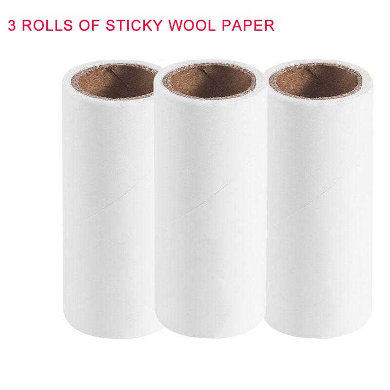 

Mini Portable Hair Sticker Clothes Hair Remover Roller Brush Roll Paper Replacement Paper Tube Hair Clothes Cleaning Accessories
