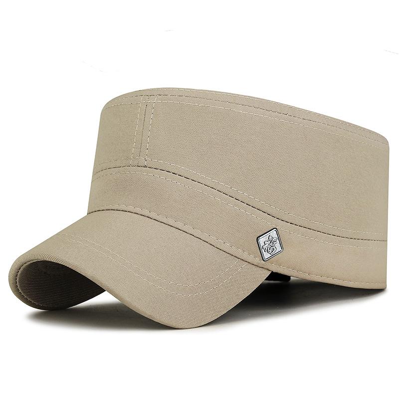 Sunshade  Hat Men's Spring Autumn Flat Top Hat for Middle-Aged and Elderly Outdoor Sunscreen Hat