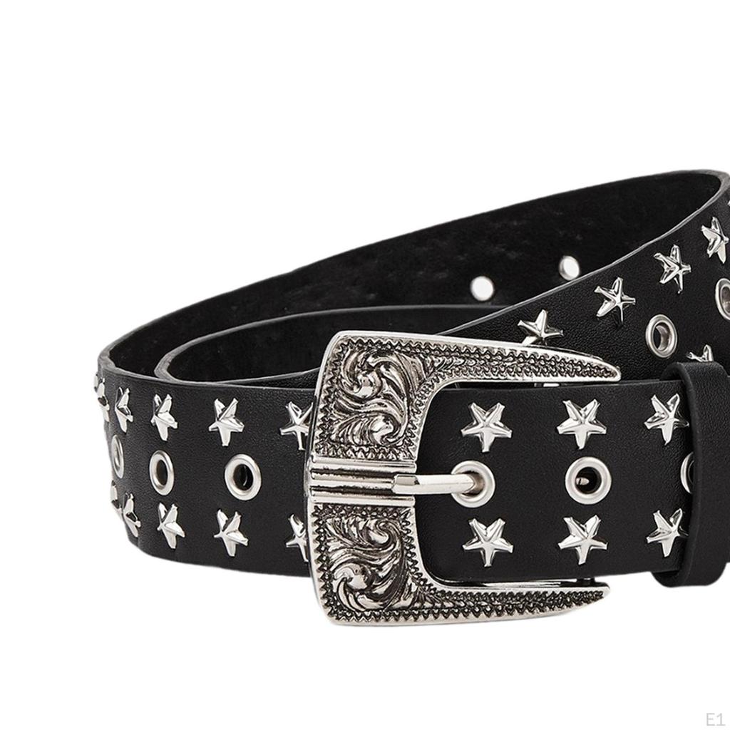 Tudded Belt Fashion Creative Decorative Sturdy for Jeans Rockwear Women Men
