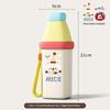 3 In 1 Plastic Toothbrush Cup Large Capacity Cartoon Print Portable Toothpaste Storage Case for Travel Trips